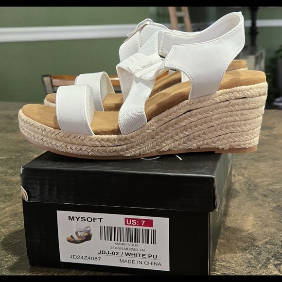 MYSOFT Women's Platform Espadrille Wedge Sandals #793 - Picture 5 of 14